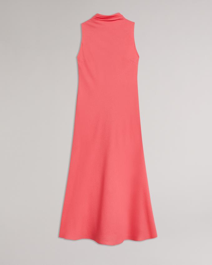 Peignoir Ted Baker Cowl Neck Sleeveless Midi Slip Corail Femme | SLY-92722049